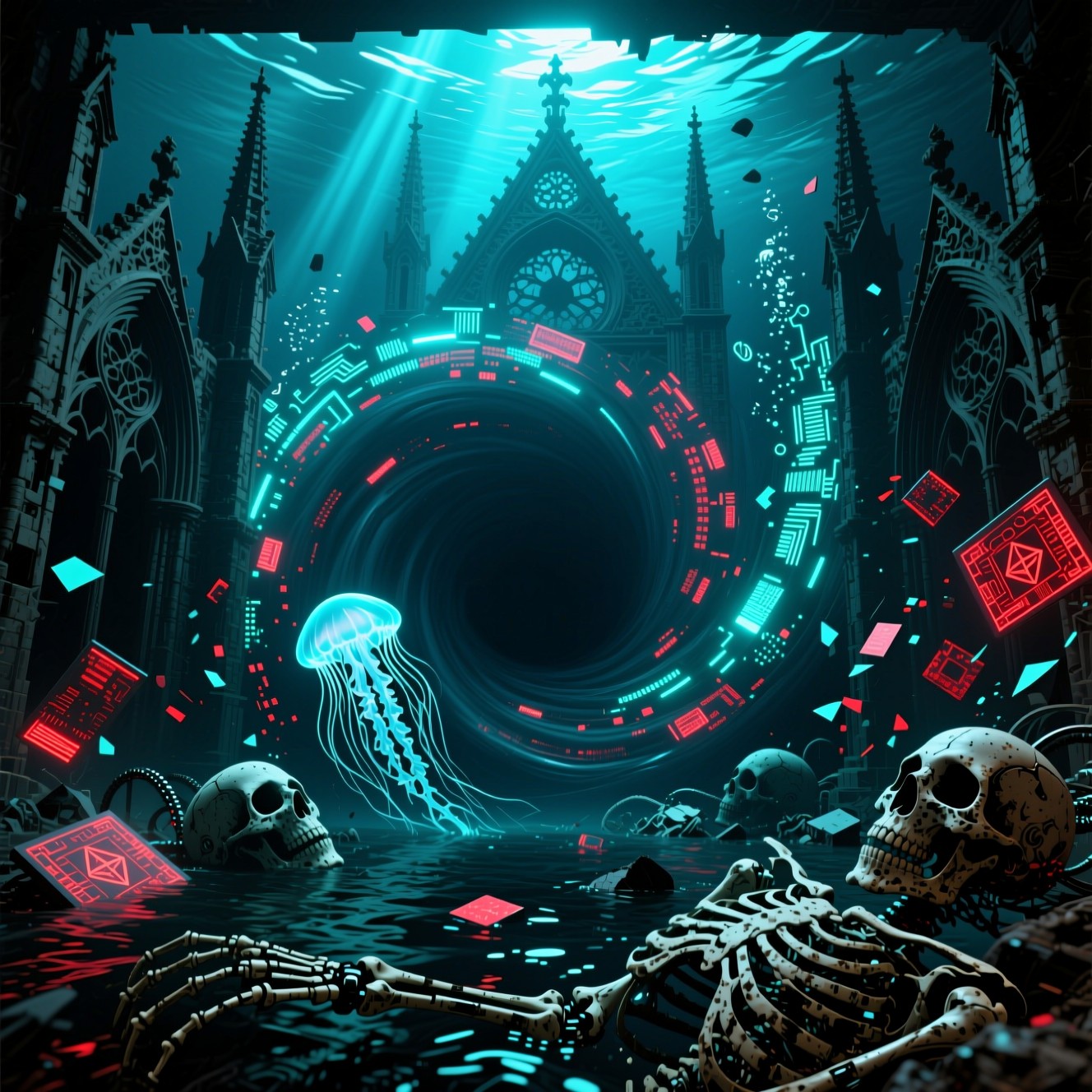 Free Gothic Digital Abyss Image - Gothic, Cyberpunk, Underwater ...