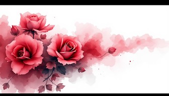 Free Rose Into Mist Image - Rose, Watercolor, Minimal | Download at ...