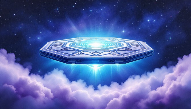 Free Cosmic Gateway Portal Image - Alien, Spacecraft, Hexagon ...
