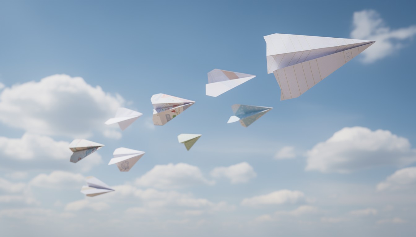 Creative Fly Free Creativity Takes Flight Image - Airplanes, Paper, Sky | Download ...
