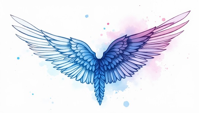 Wing Gradient Simple Free Transcendent Wing Gradient Image | Download at StockCake