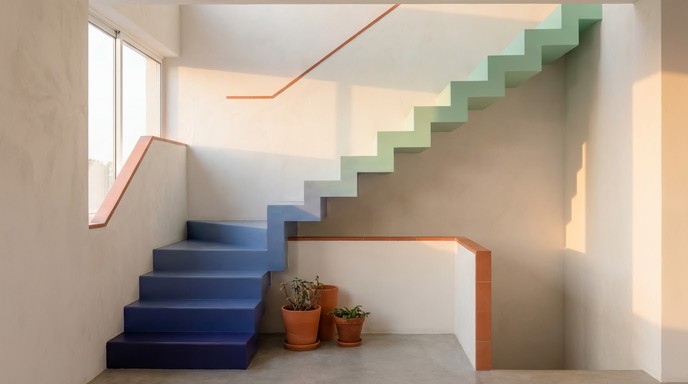 Free Luminous Staircase Gradient Image - Led, Staircase, Minimalist ...