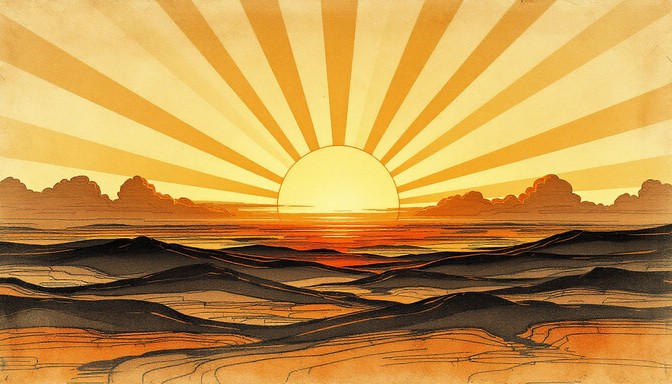 Free Vintage Sunset Rays Image - Sunset, Vintage, Artdeco | Download at ...