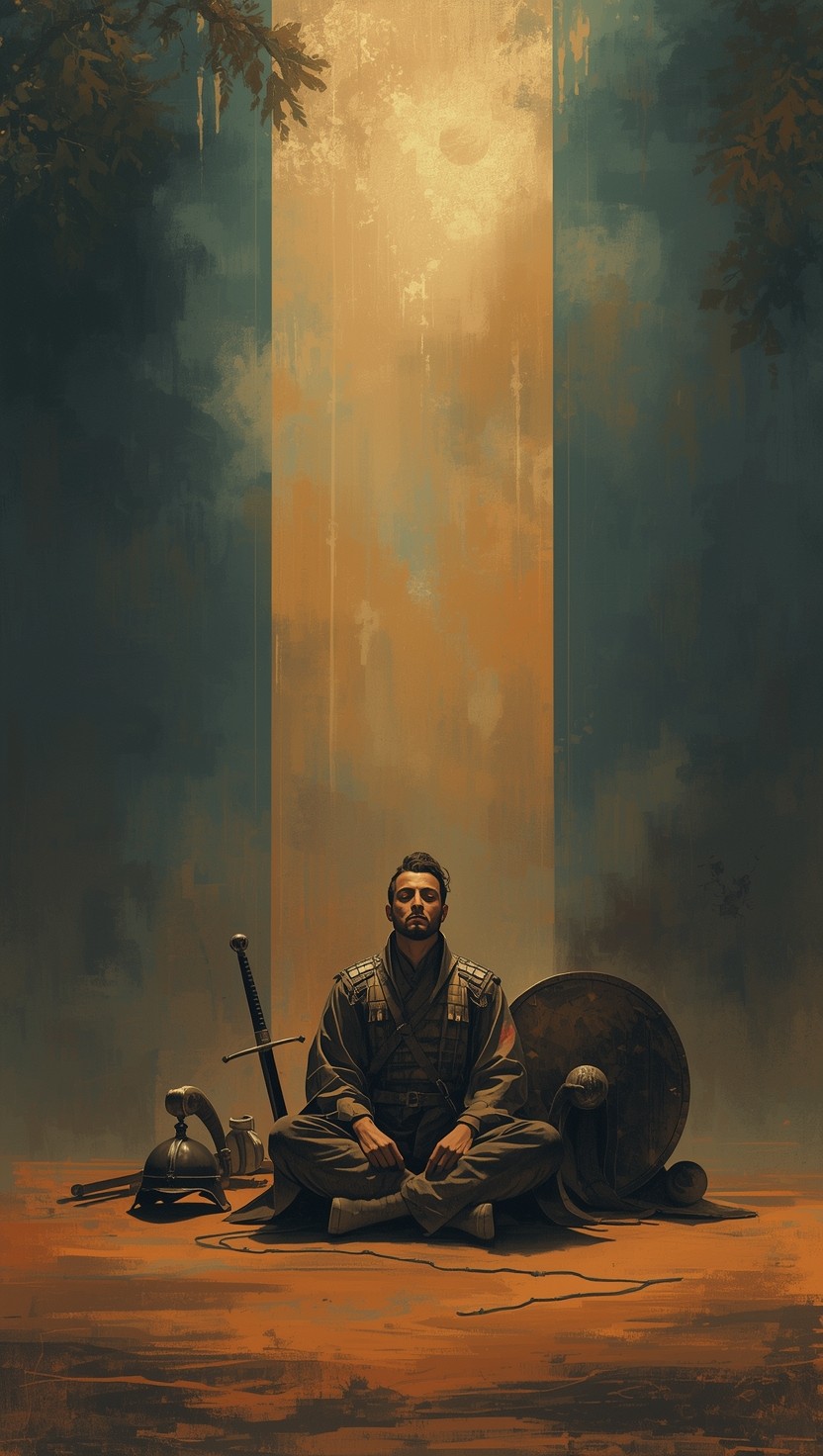 Free Warrior Meditating Peacefully Image - Warrior, Meditation, Soldier ...