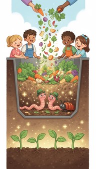 Compost Magic Meme Free Compost Magic Cycle Image - Composting, Children, Earthworms ...