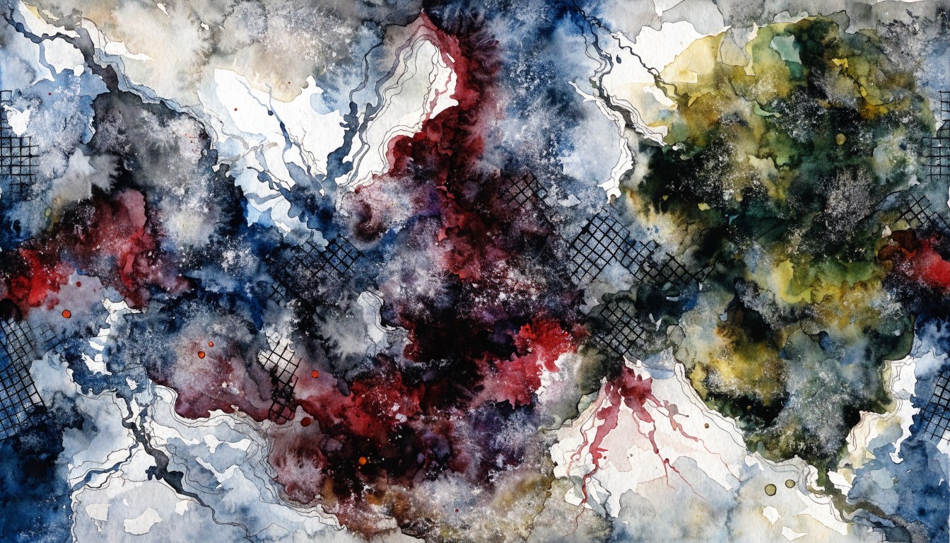 抽象的な水彩画 人物と自然 22a2b09b304938e0d695ad5eae9271