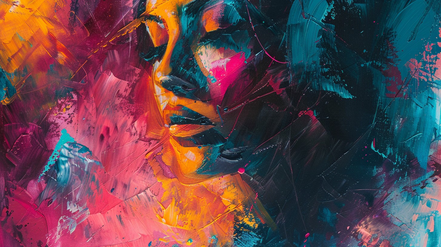 Free Vibrant Abstract Portrait Image - Art, Portrait, Abstract ...