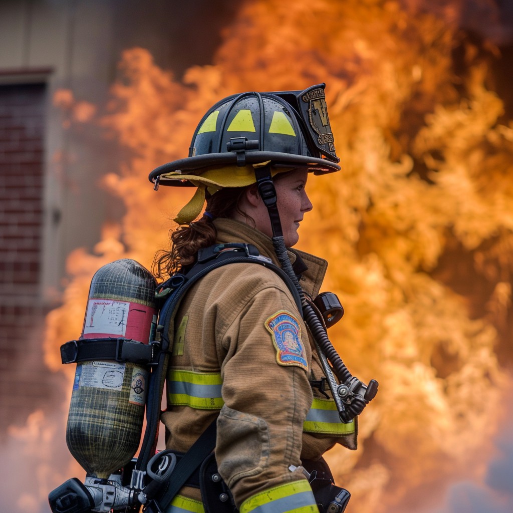 Free Firefighter in Action Image - Firefighter, Bravery, Fire ...