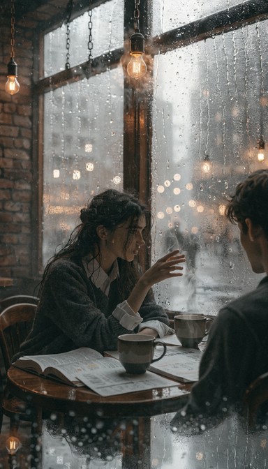 Free Rainy Cafe Studies Image - Cafe, Coffee, Rain | Download at StockCake