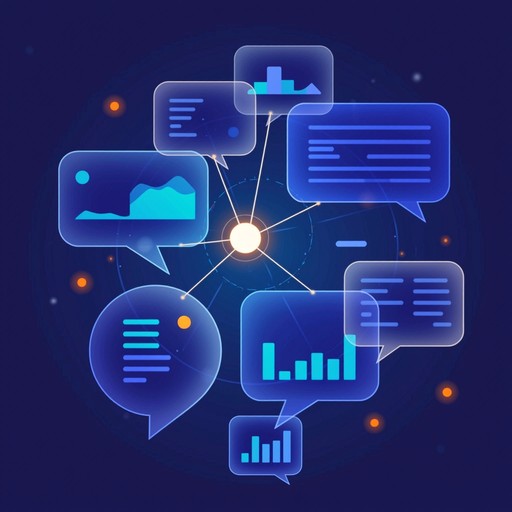 Dialog Night Data Free Connected Data Conversations Image - 3d, Illustration, Abstract ...