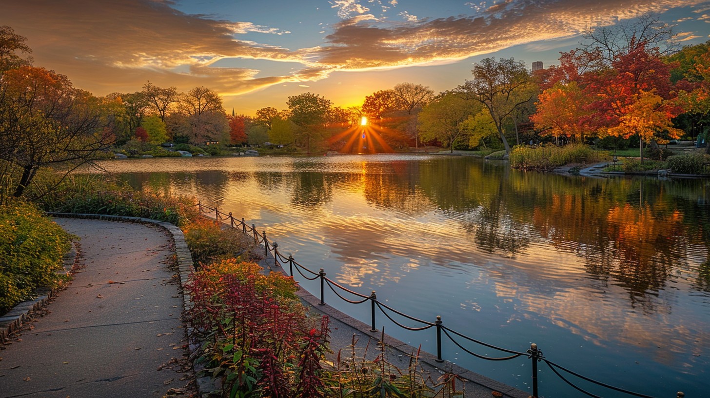 Free Sunset over lake Image - Sunset, Lake, Autumn | Download at StockCake