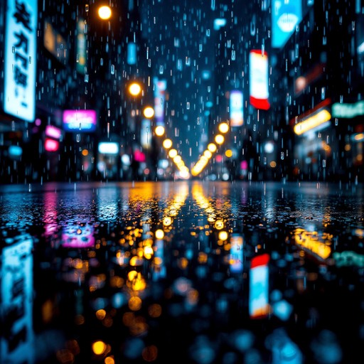 Free Rainy urban night Image - Rain, City, Night | Download at StockCake