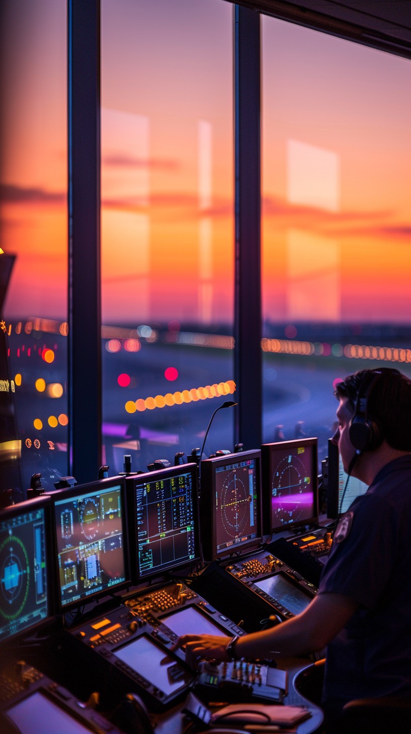 Flight Simulator Control Room Free Sunset Control Room Image - Sunset, Control Room, Air Traffic ...
