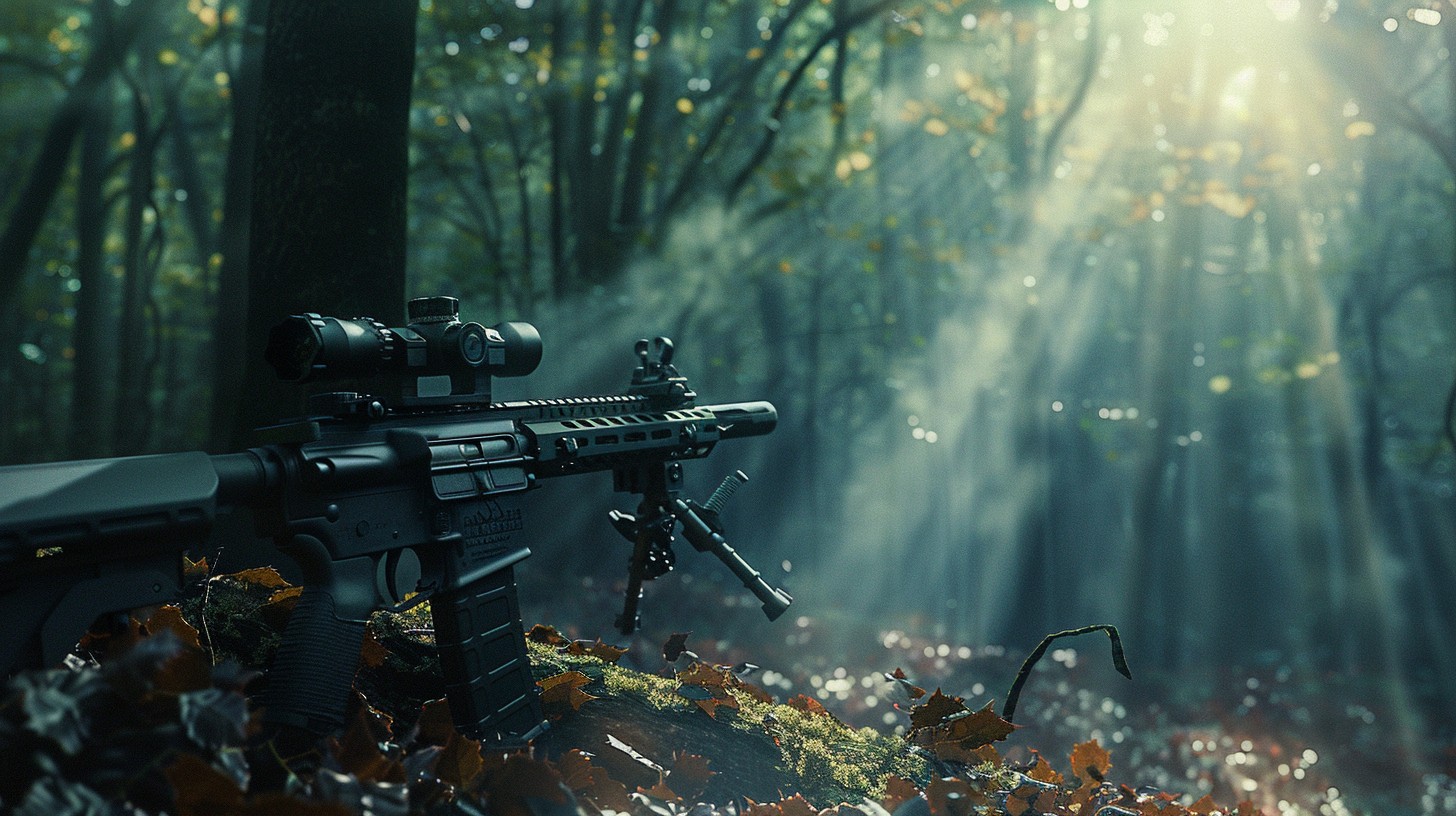Free Rifle in Forest Image - Rifle, Forest, Sunlight | Download at ...