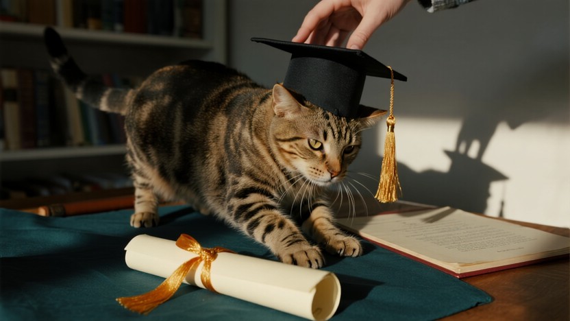 Free Scholarly Tabby Graduate Image - Graduate, Cat, Tabby | Download ...