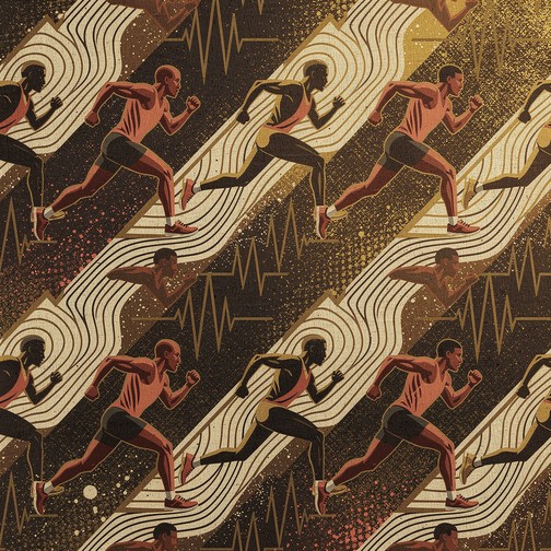 Marathon Pattern Free Geometric Running Design Image - Marathon, Runner, Pattern ...