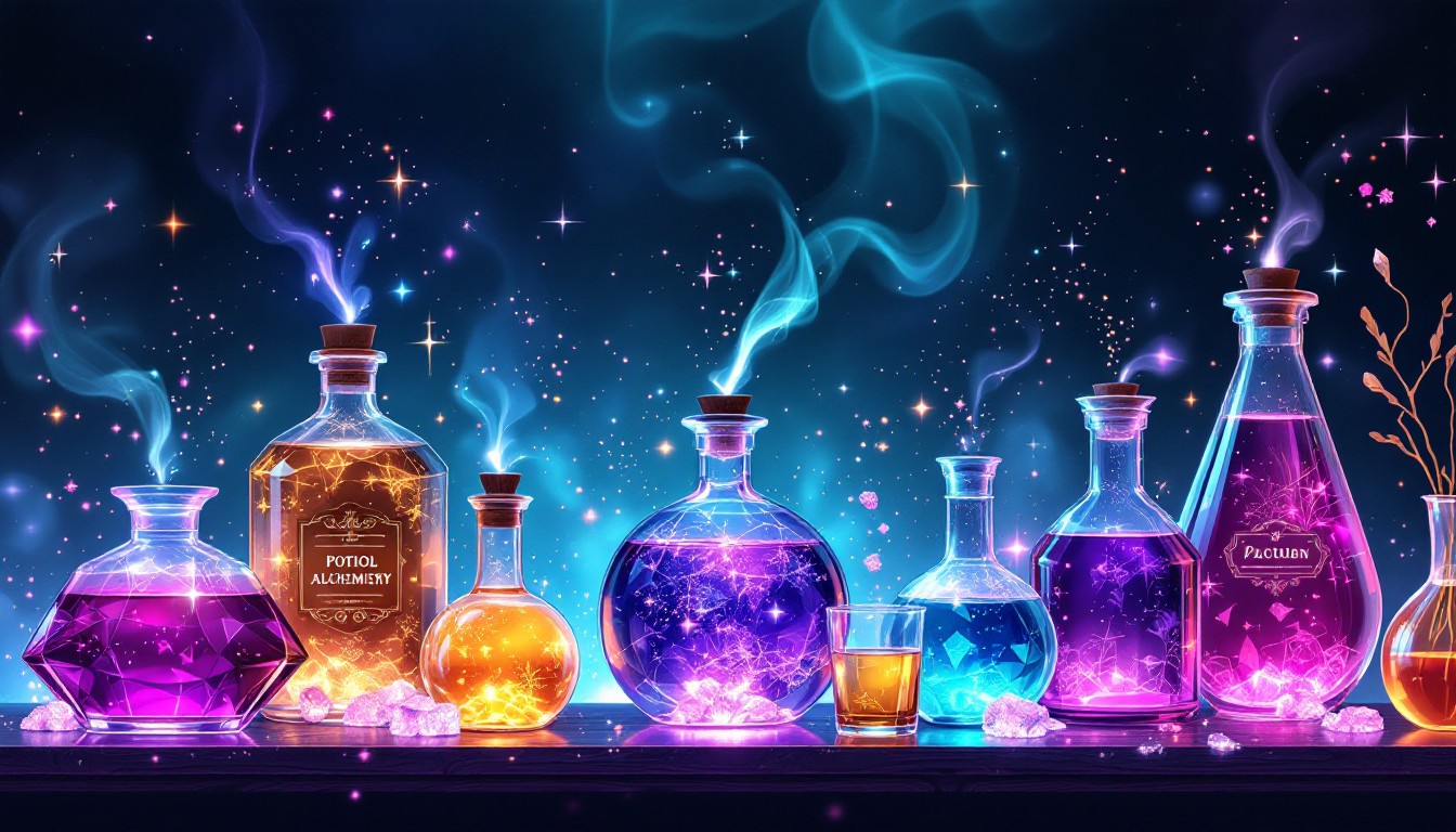 Free Magical Potion Display Image - Potions, Alchemy, Magical ...