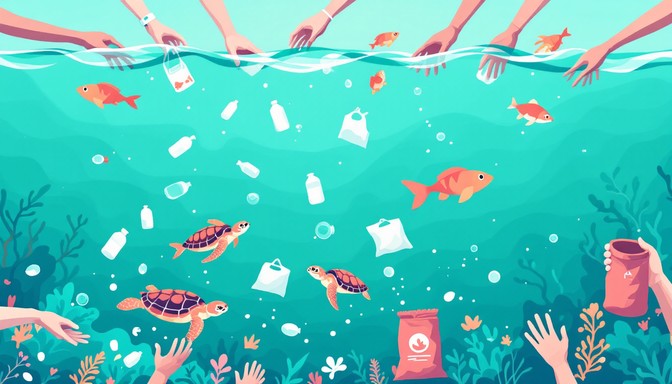 Free Cleaning Ocean Together Image - Ocean, Conservation, Cleanup ...