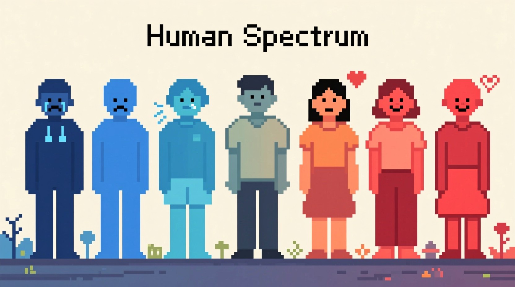 Free Pixelated Human Rainbow Image - Pixelart, Spectrum, Emotions ...