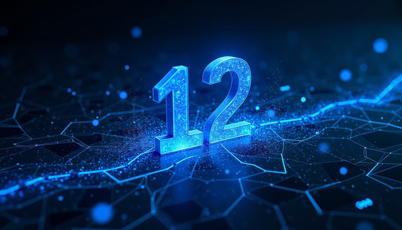 Free Glowing Tech Twelve Image - Twelve, Blue, Digital | Download at ...