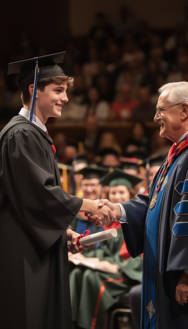 Free Achievement Handshake Moment Image - Graduation, Ceremony ...