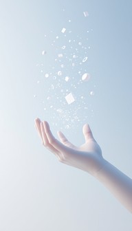 Free Releasing Ethereal Particles Image - Hand, Particles, Bubbles ...