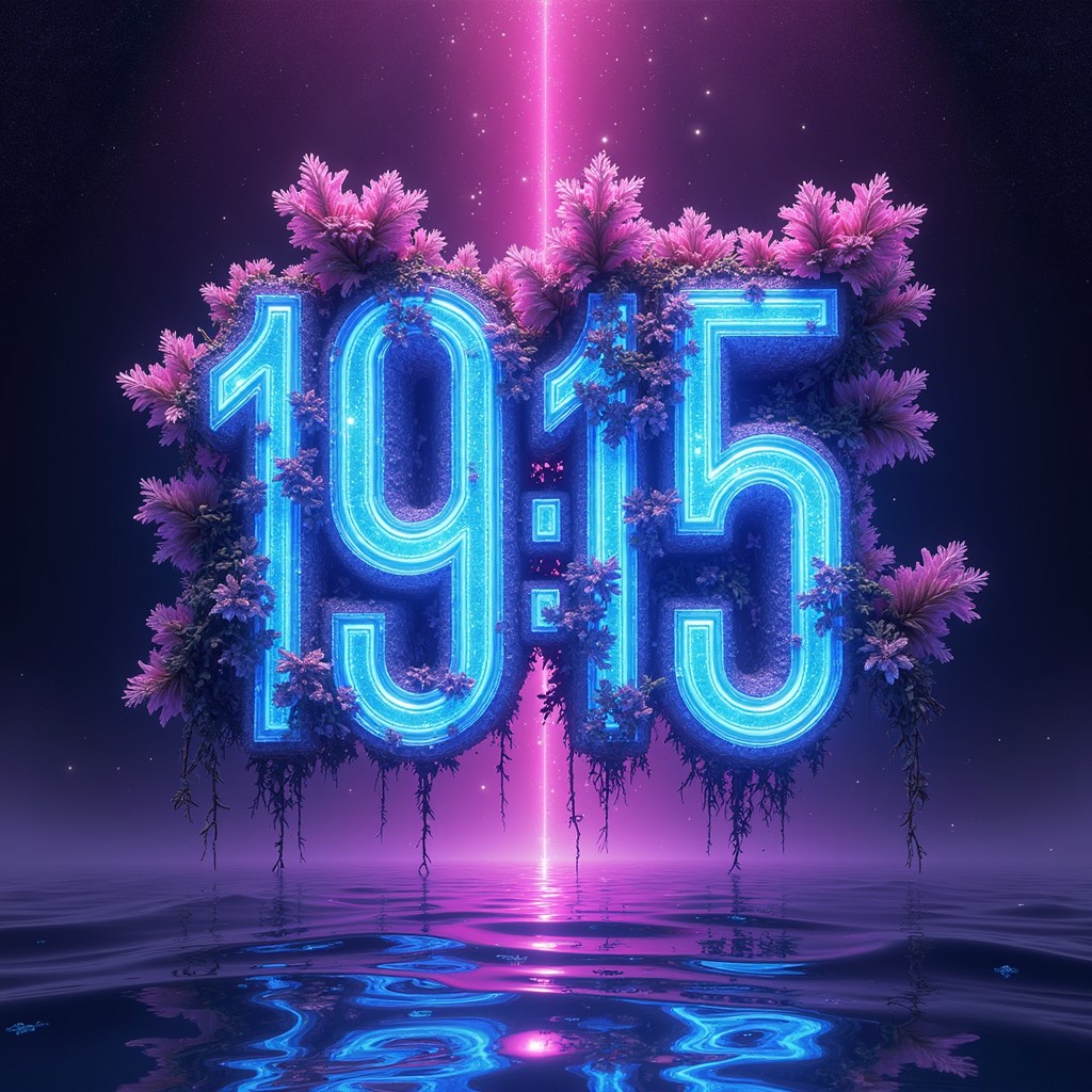Download Neon Time Bloom Image - Neon, Digital, Timepiece | StockCake