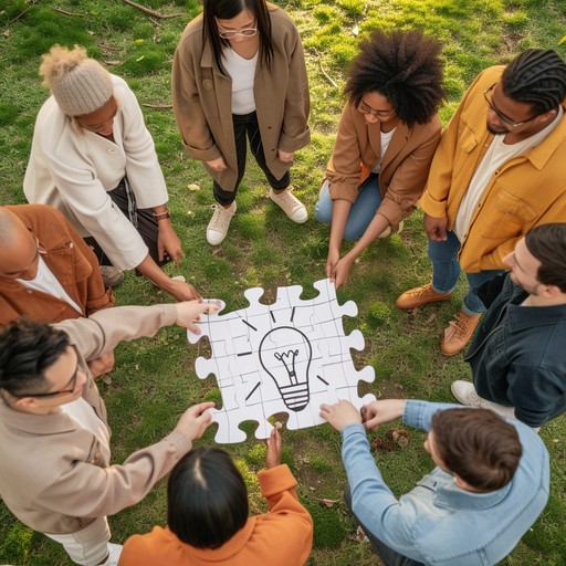 Free Collaborative Idea Assembly Photo - Teamwork, Collaboration ...