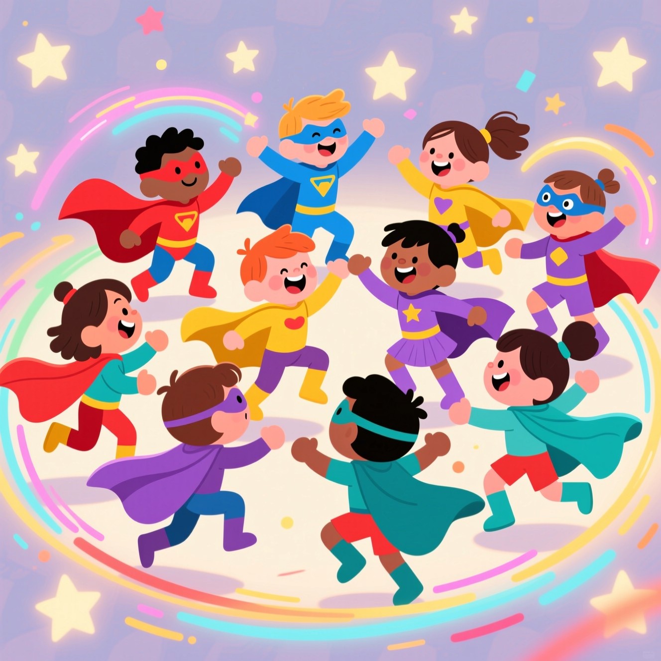 Free Superhero Dance Party Image - Superheroes, Children, Kids ...