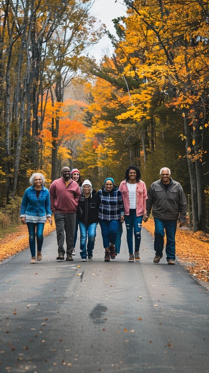 Free Autumn Stroll Together Image - Autumn, Friends, Walk | Download at ...