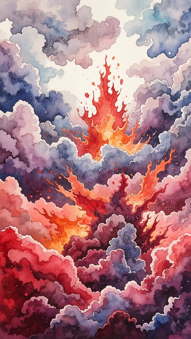Free Explosive Anger Burst Image - Watercolor, Abstract, Minimal ...