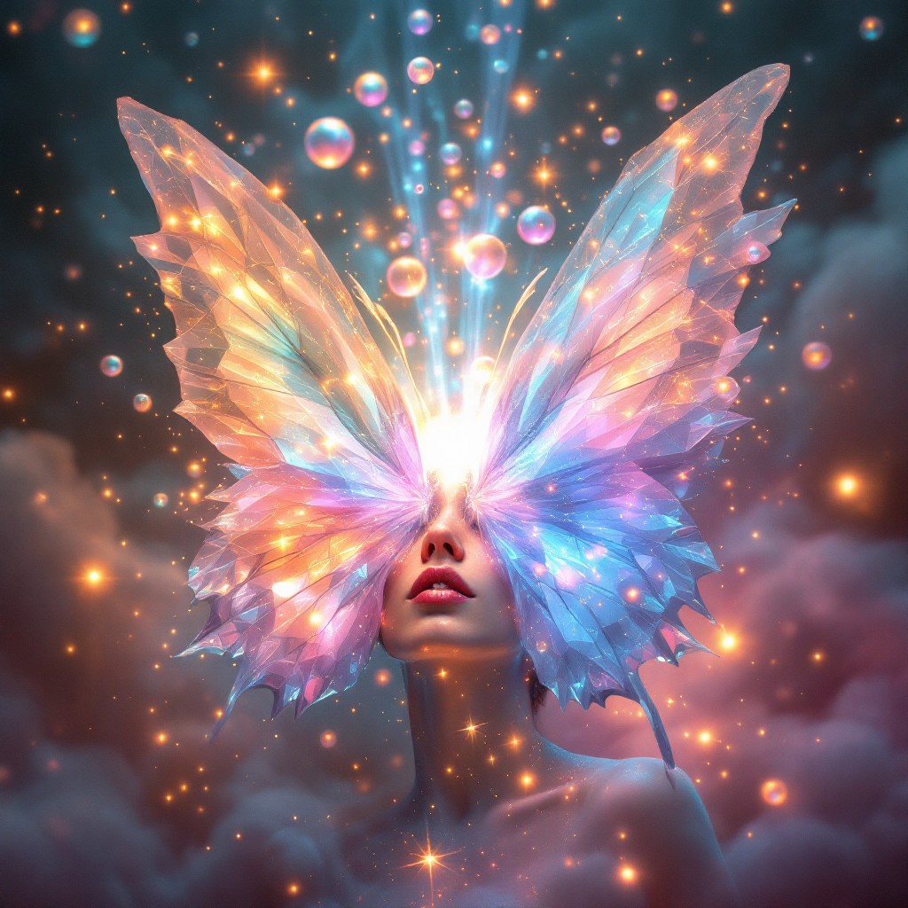 Free Celestial Butterfly Dreams Image - Butterfly, Cosmic, Ethereal ...