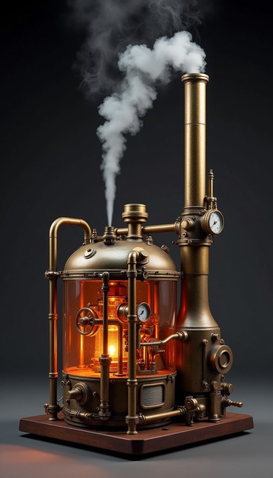 Small Steampunk Engine Free Steampunk miniature engine Image | Download at StockCake