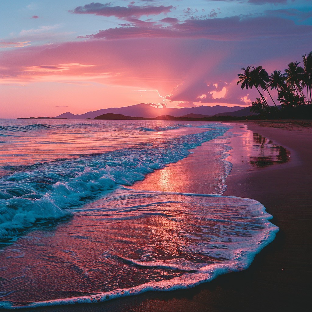 Free Sunset Beach Serenity Image - Sunset, Beach, Ocean | Download at ...