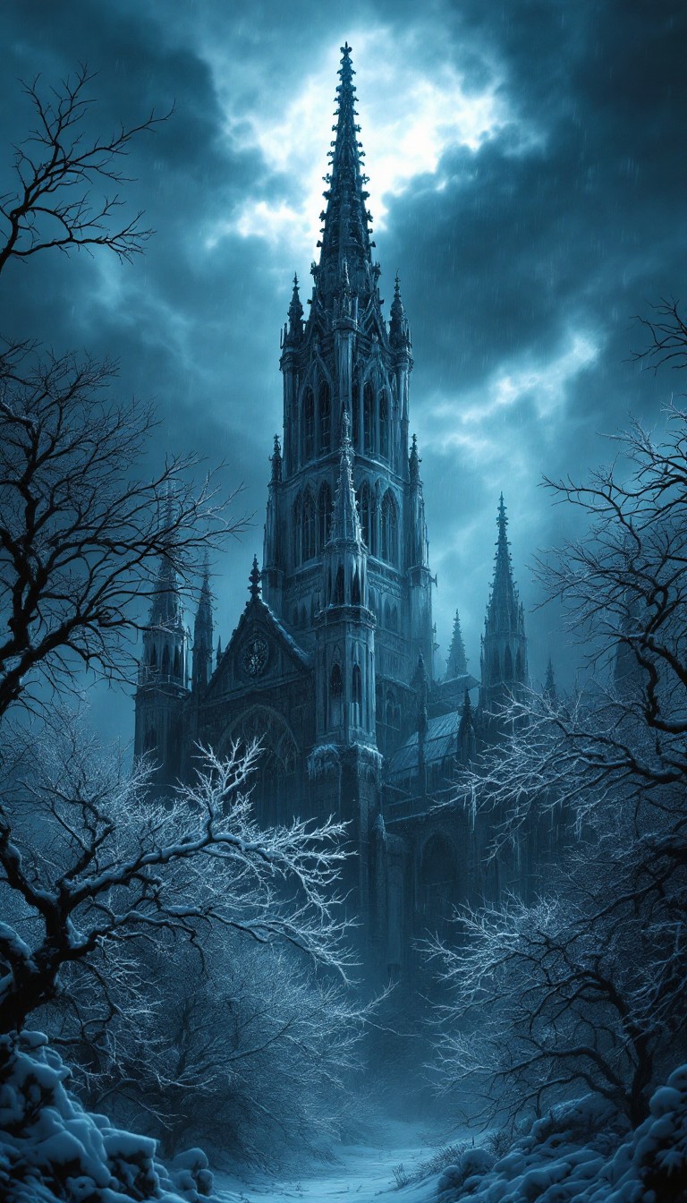 Gothic Cold Free Gothic Winter Storm Photo - Gothic, Cathedral, Winter | Download ...