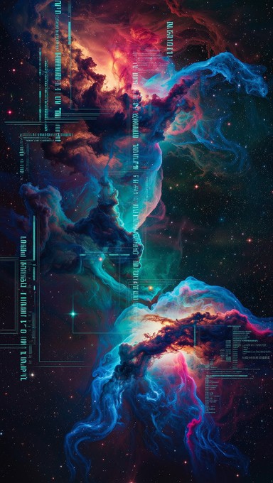 Download Glitched Cosmic Beauty Image - Nebula, Glitch, Cosmic | StockCake