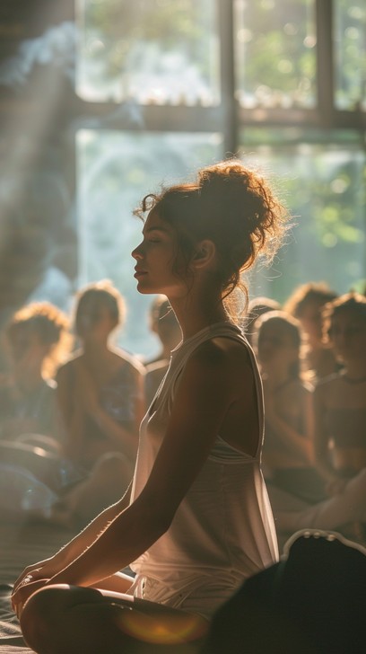 Middle Session Images Free Meditative group session Image - Meditation, Group, Workshop ...