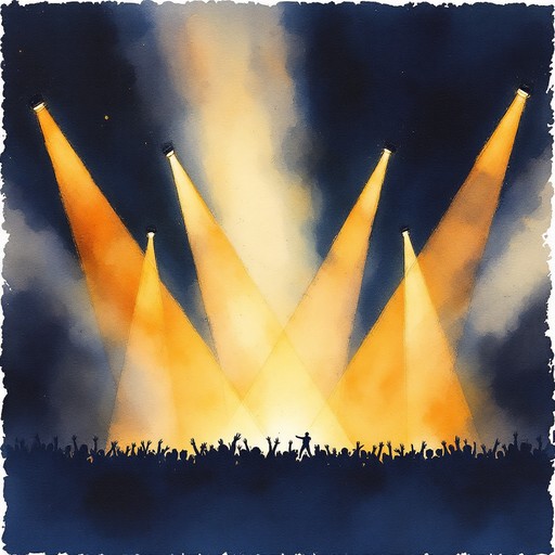 Concert Shadows Free Backstage Concert Watercolor Image - Watercolor, Concert, Setlist ...