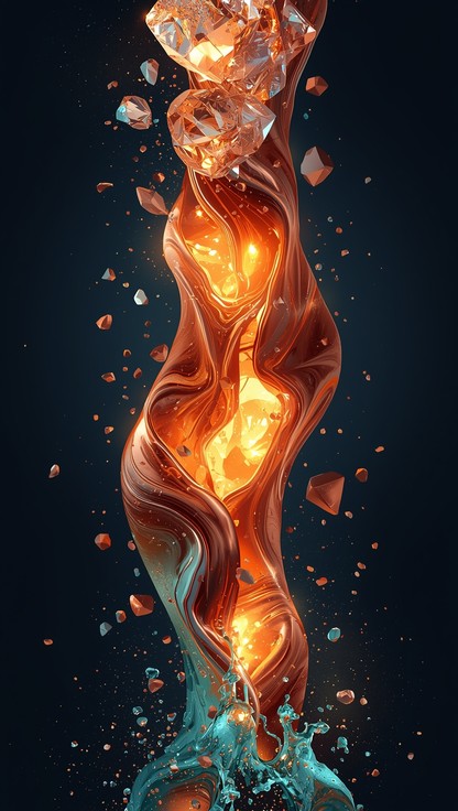 Free Molten Metal Flow Image - Copper, Metallic, Spiral | Download at ...