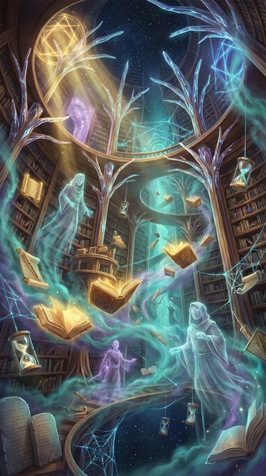 Free Infinite Library Realm Image - Library, Fantasy, Surreal ...
