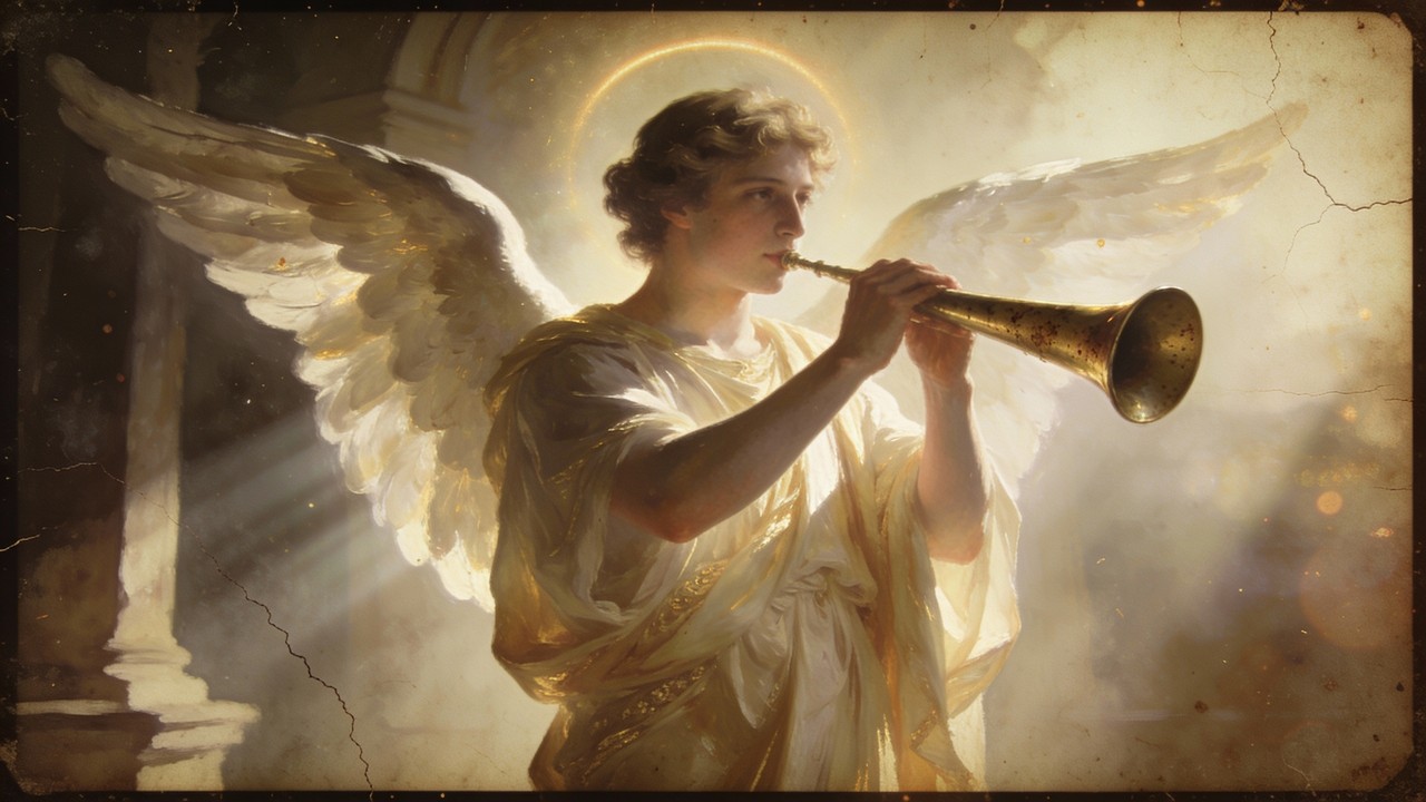 Free Angelic Trumpet Messenger Image - Angel, Trumpet, Vintage ...