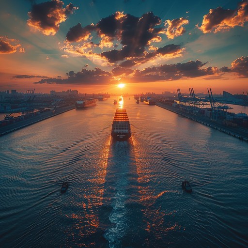 Free Sunset Harbor View Image - Sunset, Harbor, Cityscape | Download at ...