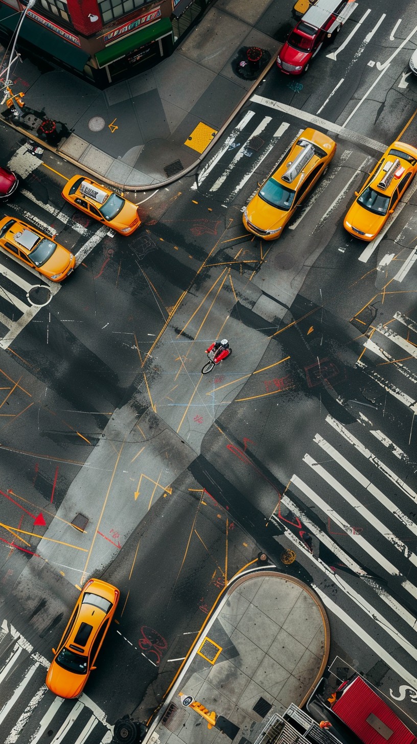 Free Urban Traffic Patterns Image - City, Taxis, Streets | Download at ...