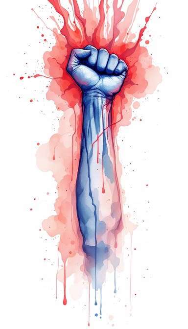Strength Dripping Free Strength In Color Image - Watercolor, Resistance, Power | Download ...
