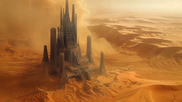 Free Futuristic Desert Metropolis Image - Futuristic, Desert, City ...