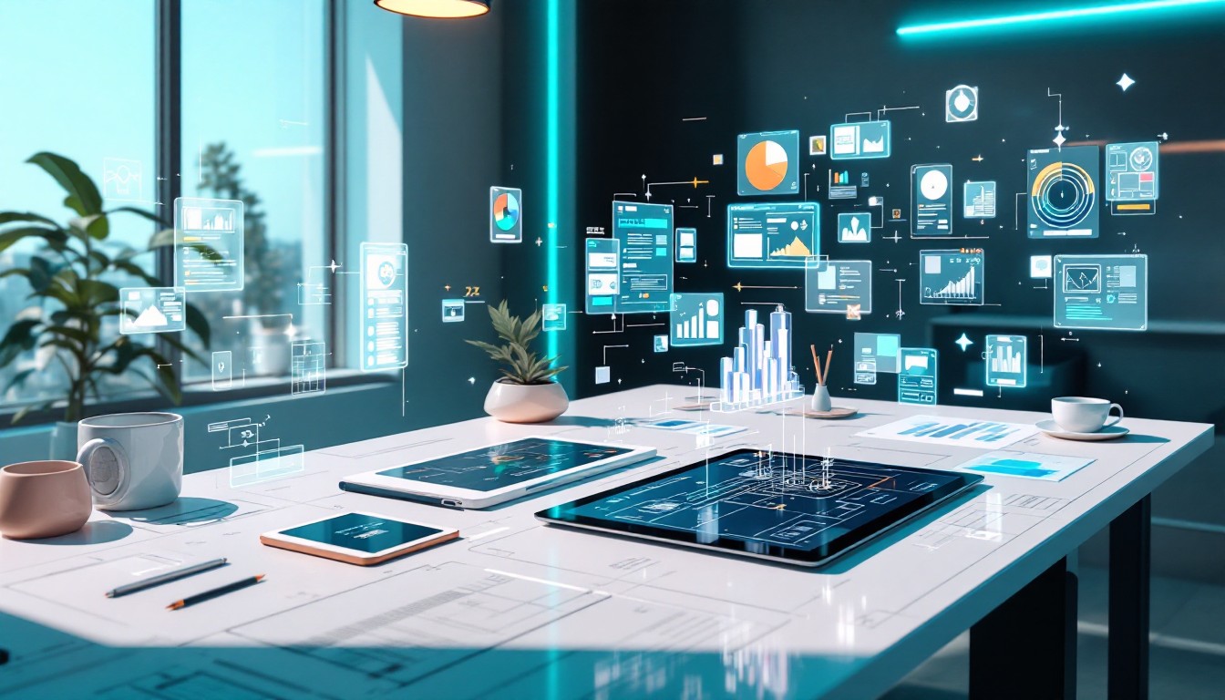 Free Future Design Lab Image - Holographic, Futuristic, Workspace ...