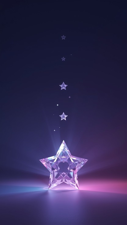 Free Ascending Crystal Star Image - Star, Geometric, 3d | Download at ...