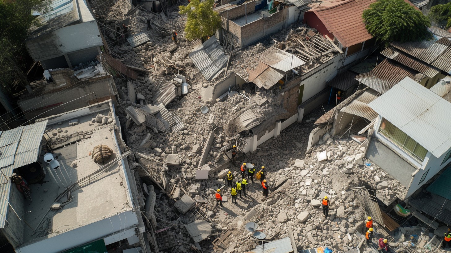 Free Collapsed Building Site Image - Emergency, Responders, Building ...