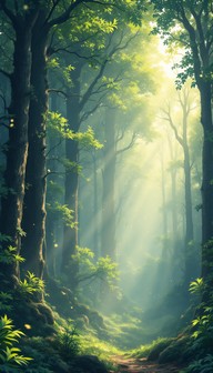 Free Enchanted Forest Path Image - Forest, Sunbeams, Path | Download at ...