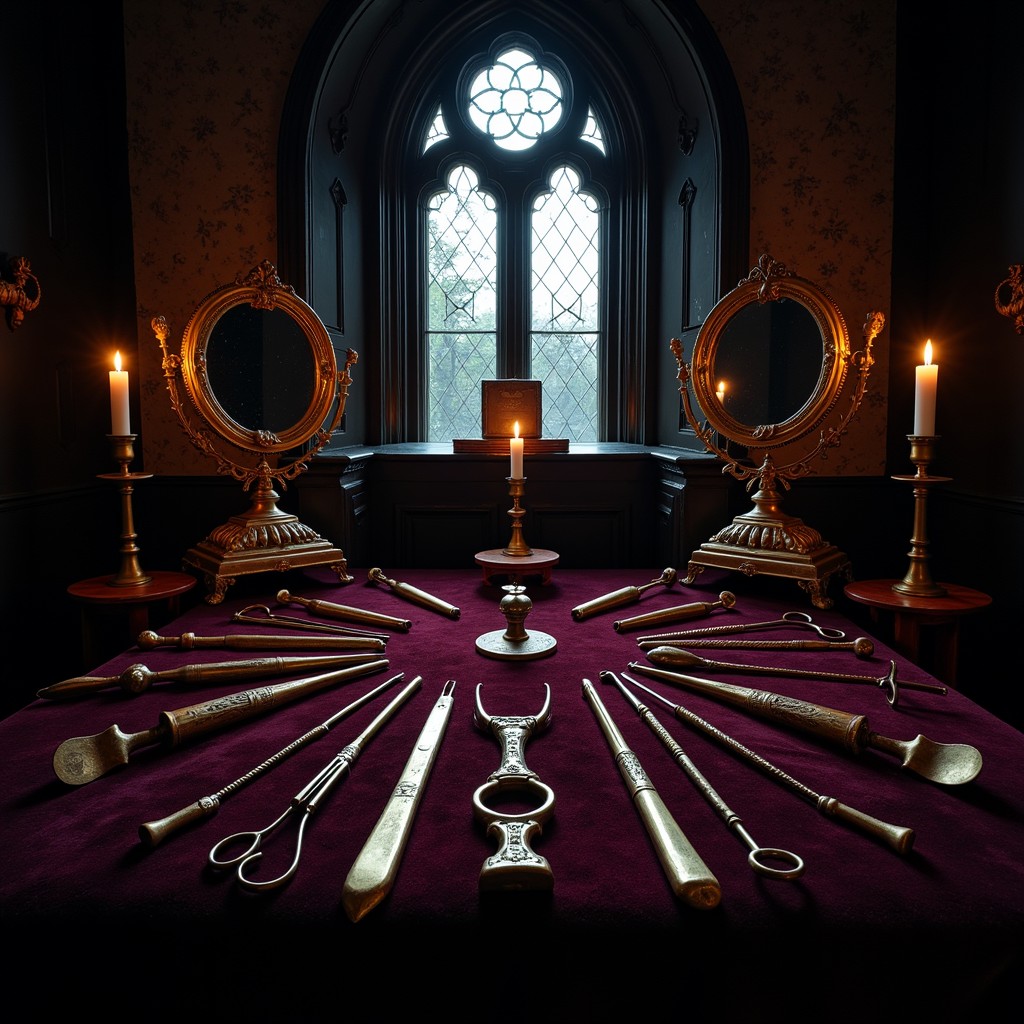Free Macabre Medical Mandala Image - Gothic, Dental, Instruments ...